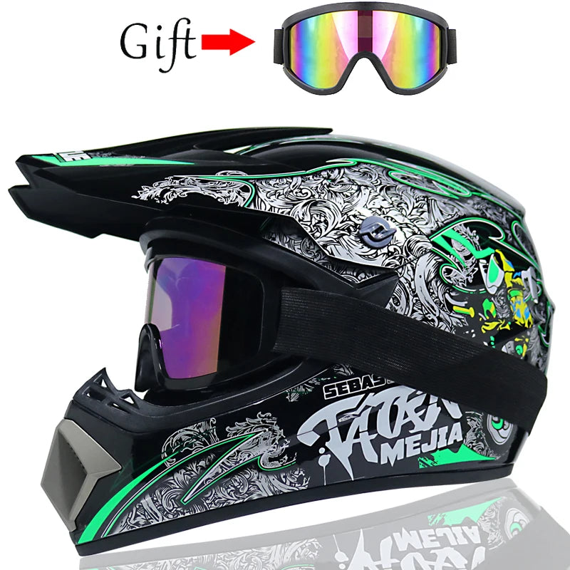 Casque de moto pour enfants, tout-terrain, pour la descente, AM ou DH cross