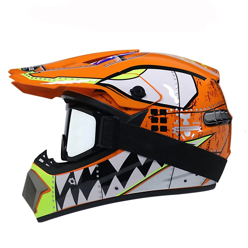 Casque de moto pour enfants, tout-terrain, pour la descente, AM ou DH cross