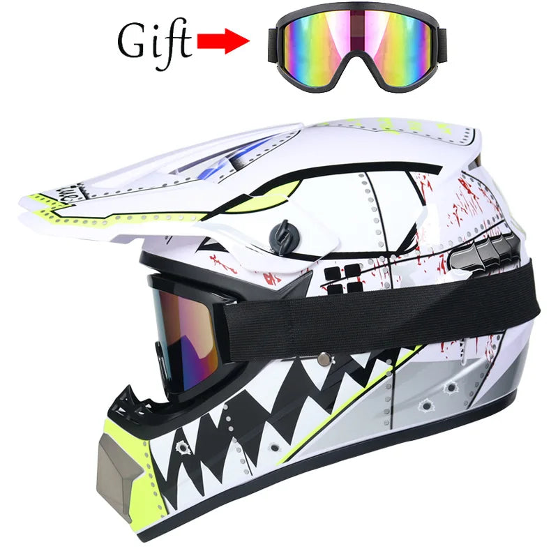 Casque de moto pour enfants, tout-terrain, pour la descente, AM ou DH cross