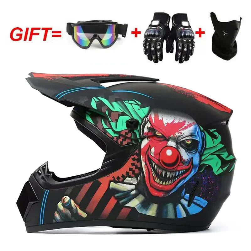 Casque de moto tout-terrain de sécurité, Casco, casque de descente de vélo de moto tout-terrain, casque tout-terrain ATV, moto pour enfants