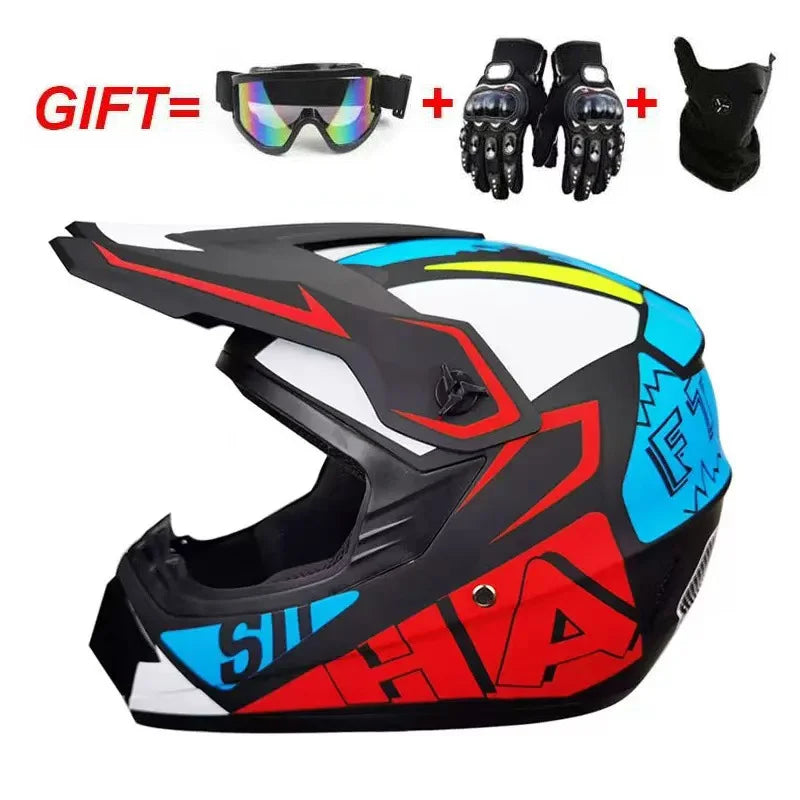 Casque de moto tout-terrain de sécurité, Casco, casque de descente de vélo de moto tout-terrain, casque tout-terrain ATV, moto pour enfants