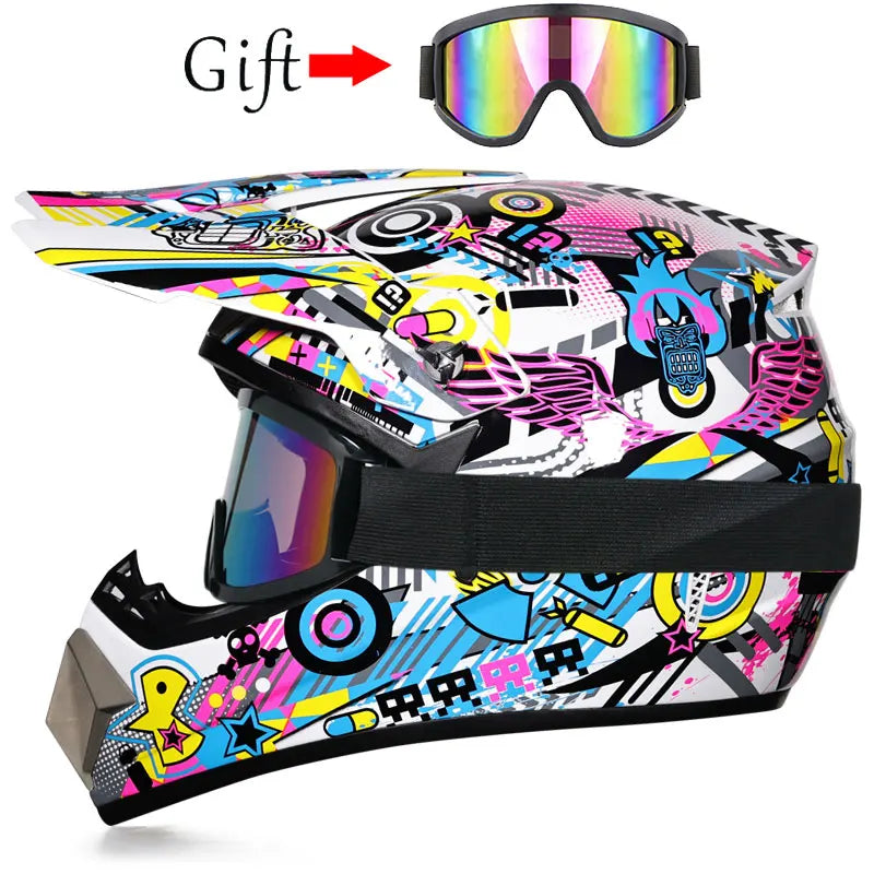 Casque de moto pour enfants, tout-terrain, pour la descente, AM ou DH cross